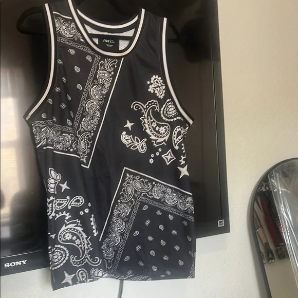Rue21 Black and White Paisley Tank Dress - Picture 1 of 3